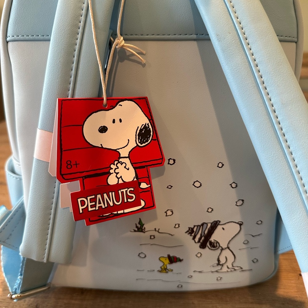 Peanuts Ice Skating Mini Backpack NWT - image 4